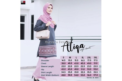 Tshirt Muslimah Humaira Atiqa (A)