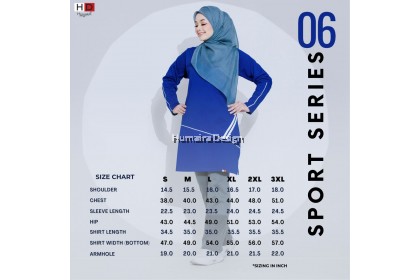 Tshirt Muslimah Humaira Sport Series 06
